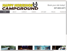Tablet Screenshot of happyhorseshoecampground.com